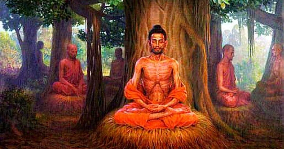 The Bodhisattva Gautama (Buddha-to-be) undertaking extreme asceticism before his enlightenment.