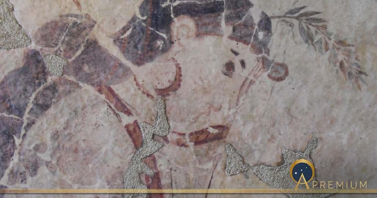 Relief of Minoan Lady at Akrotiri, Santorini (Courtesy Micki Pistorius)