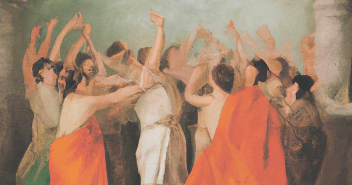 Roman worships. Source: AI generated.