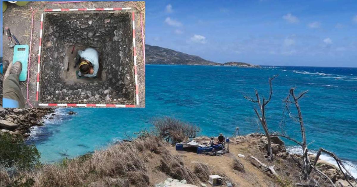 The excavation site on Jiigurru where the discovery of ancient pottery has rewritten the history of Australia. Source: Science Direct / Ian J. McNiven.