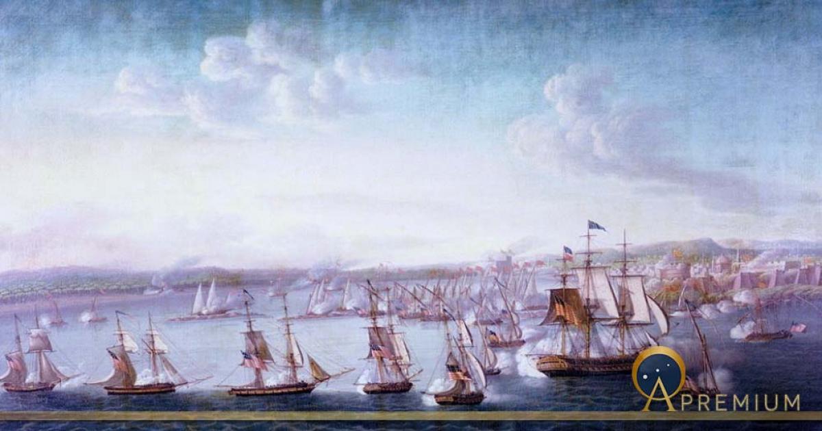 The bombardment of Tripoli on 3 August 1804, by Michele Felice Cornè (Public Domain)