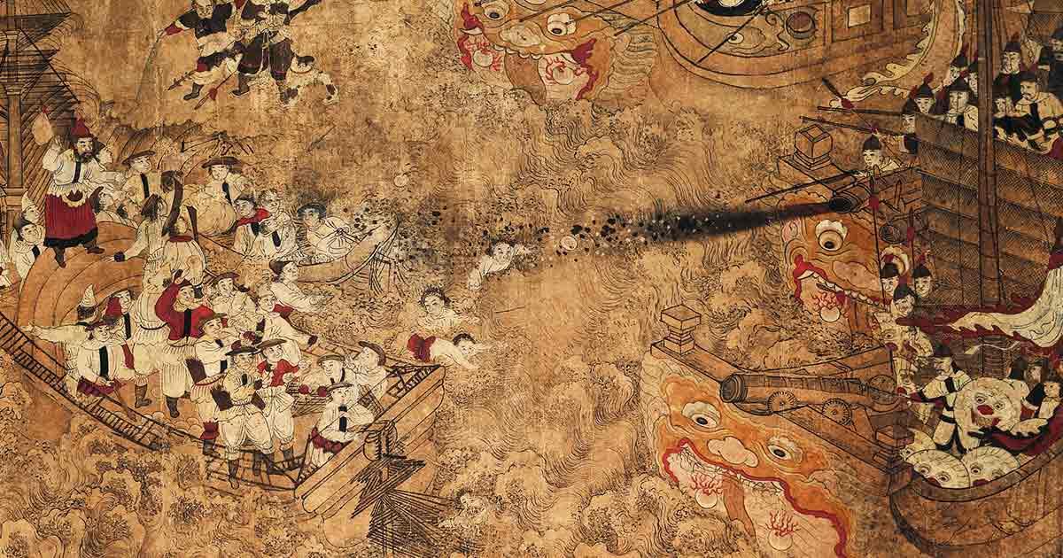 Representational image of a Chinese naval battle. Source: Public domain