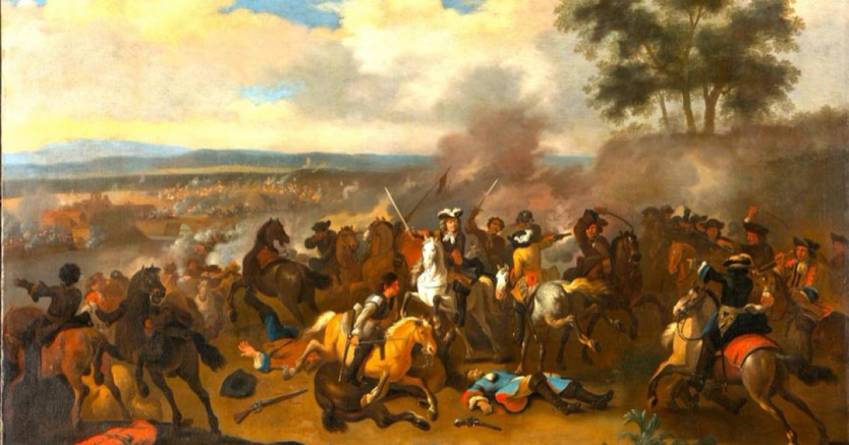 The Battle of the Boyne (Ireland) between James II and William III, July 12, 1690. Source: Scolaire / Public Domain.