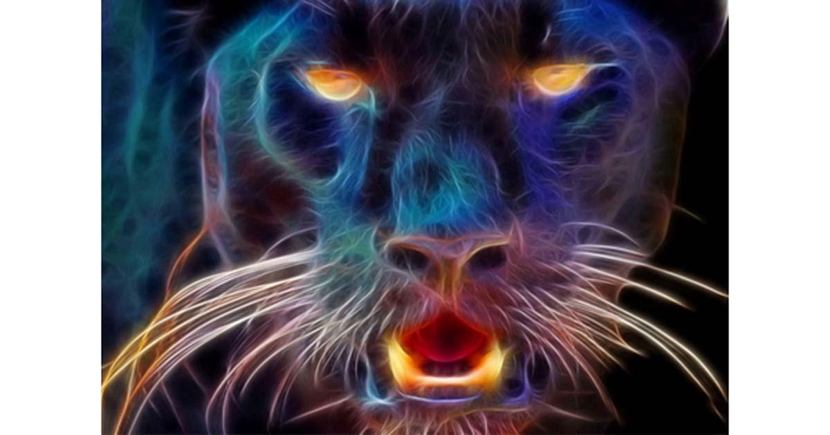 Artist’s rendering of the Beast of Exmoor. 