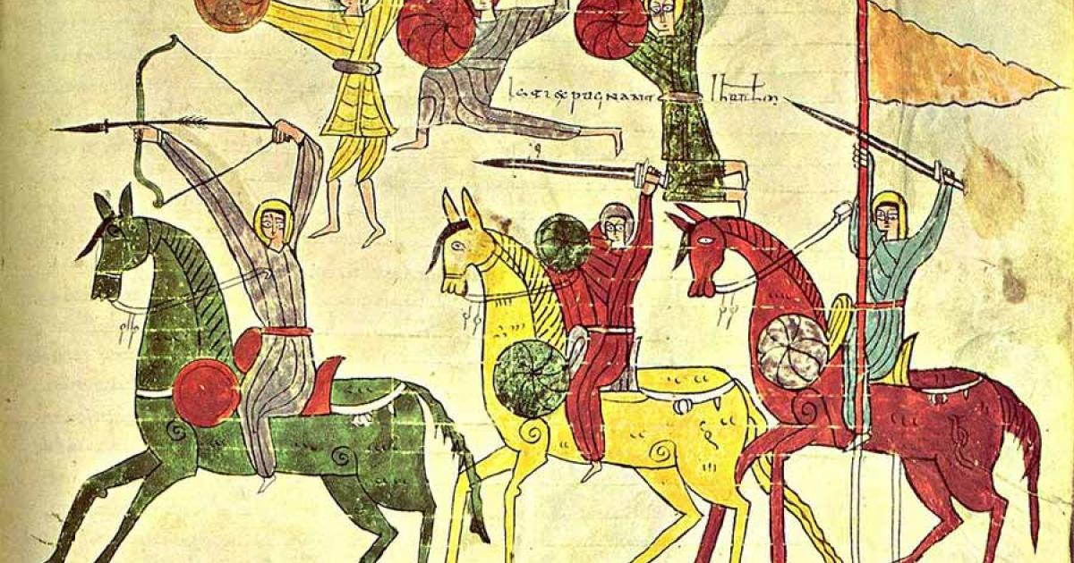 A detail from the Urgell Beatus, depicting the Siege of (Christian) Jerusalem by Nebudchadnezzar, which was threat to Christianity as was the Moorish Islamic takeover of most of the Iberian Peninsula in the 8th century AD, when monk Beatus' work was so popular.		Source: Public Domain