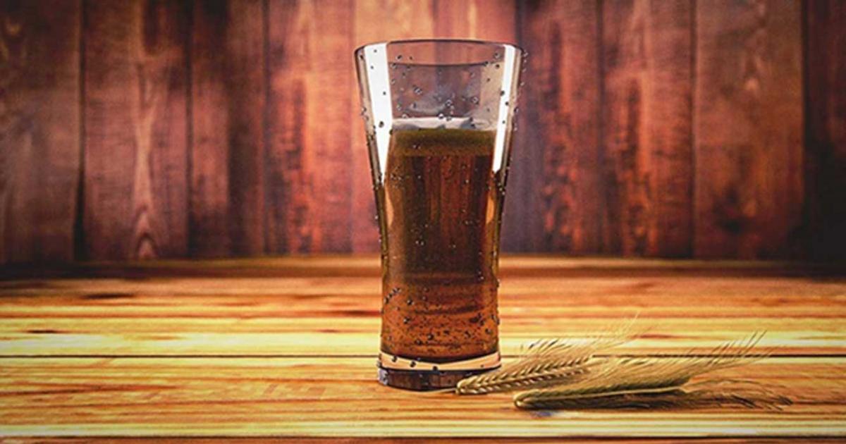 A glass of beer.