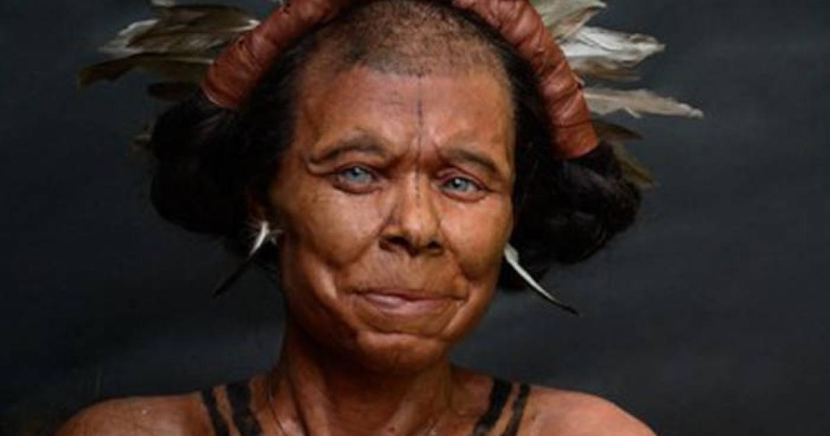 Reconstruction of the Belgian woman who lived in the Meuse Valley around 10,500 years ago