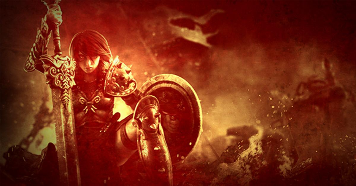 Modern representation of Bellona, the Roman goddess of war.