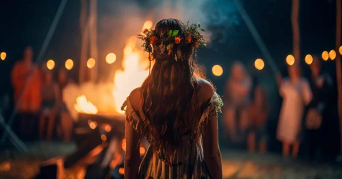 Beltane pagan celebration. Source: Karrrtinki / Adobe Stock.