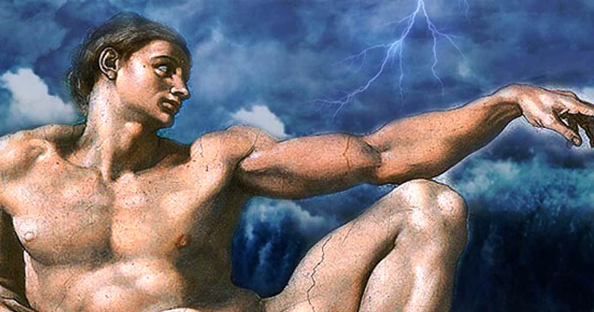 Creation of Adam and deluge 