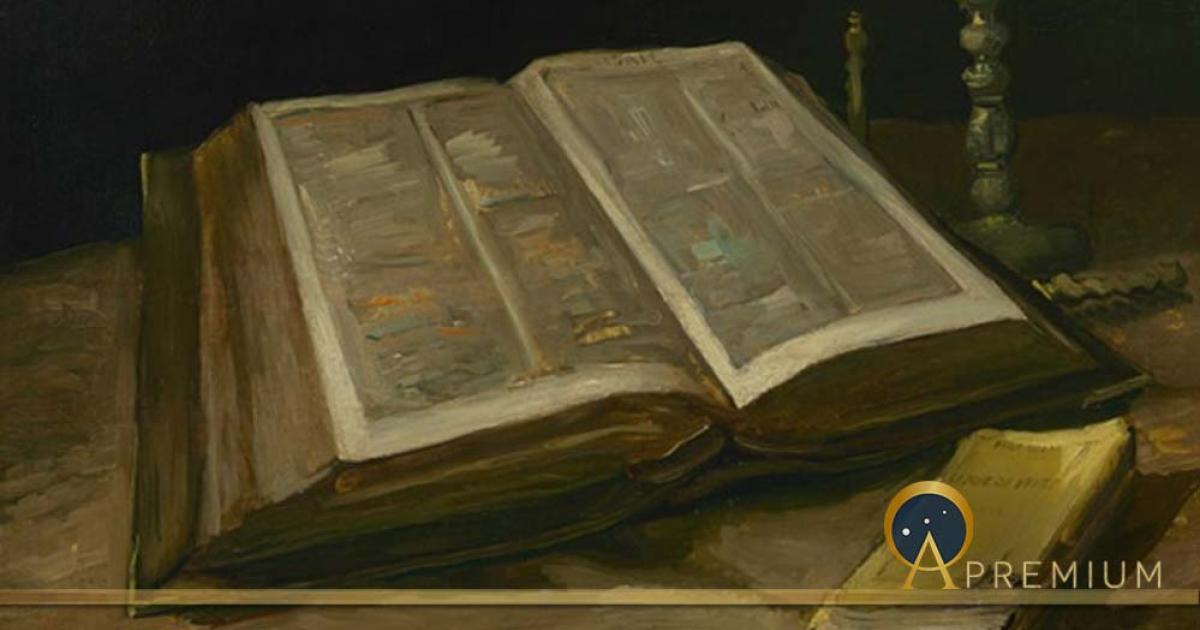 Still life with Bible by Vincent van Gogh (1885) Van Gogh Museum (Public Domain)