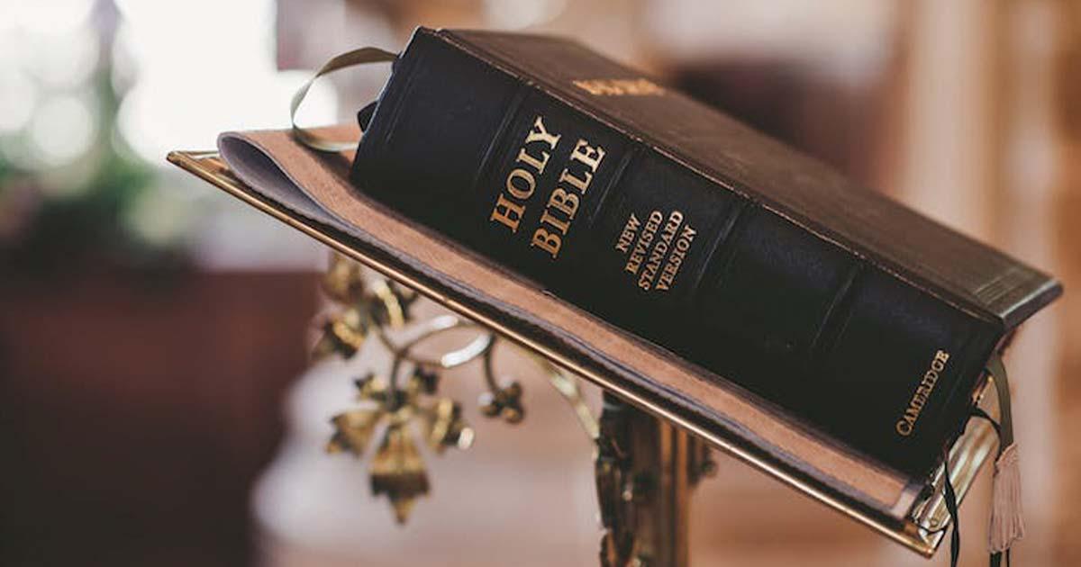 The Bible tells an overall story about the history of the world.  Source: Pixabay/Pexels/The Conversation