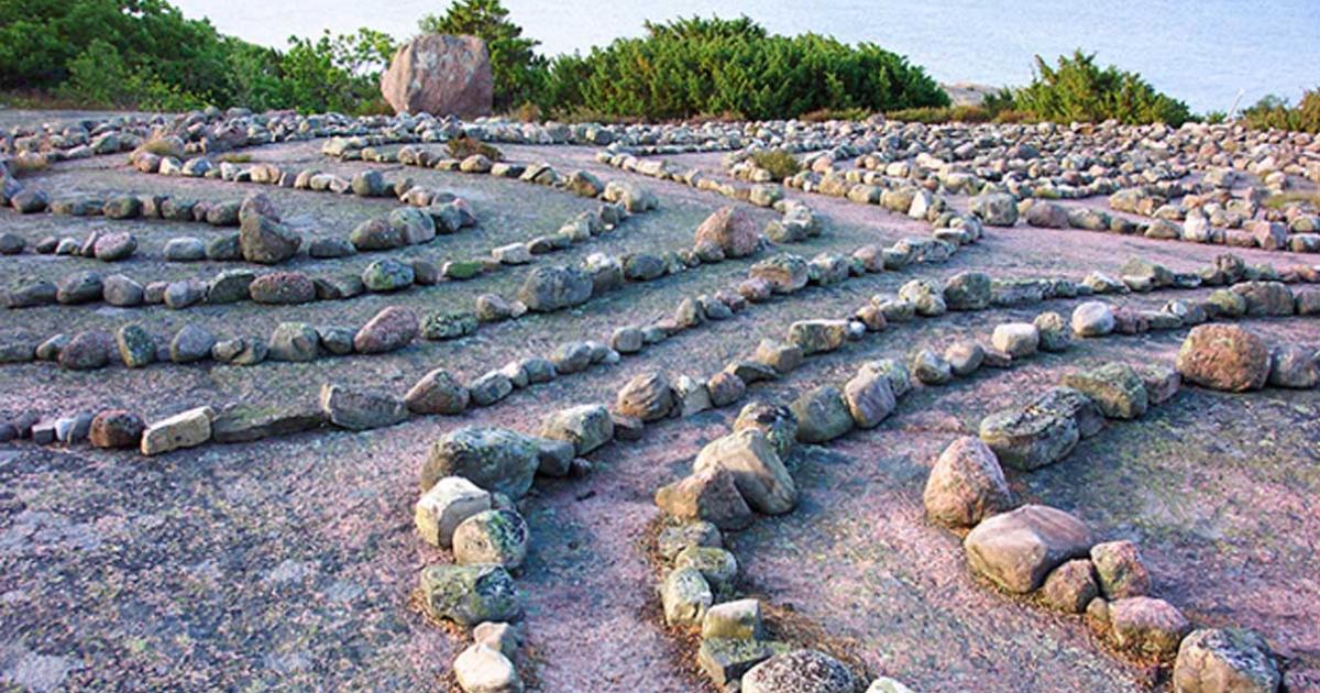 The Blå Jungfrun labyrinth. 