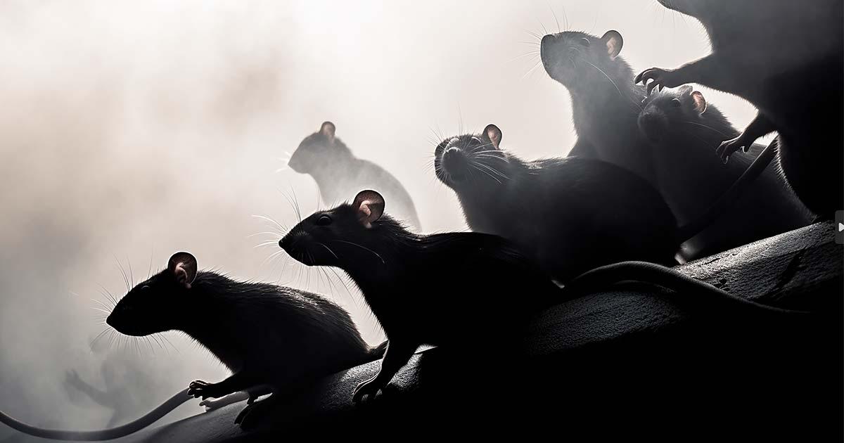 Fleas on rats spread the plague. Source: kichigin19 / Adobe Stock.