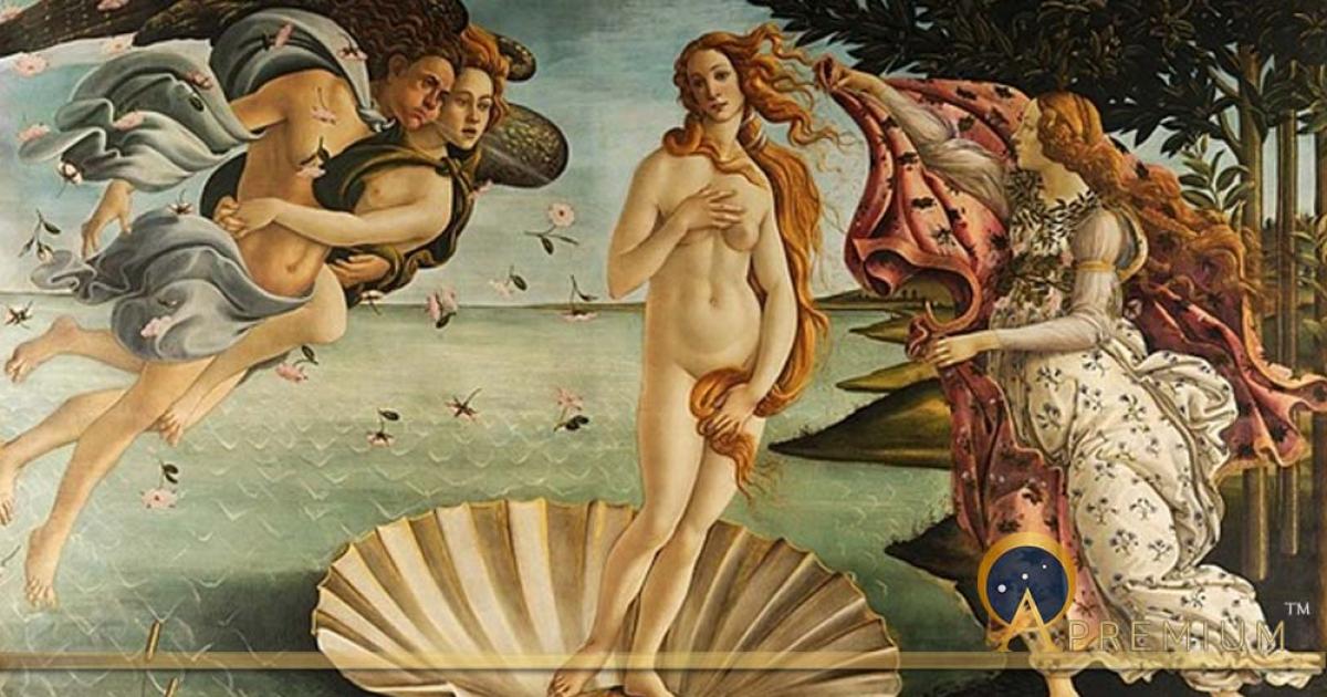 The Birth of Venus by Sandro Botticelli  (1445-1510)(Public Domain)