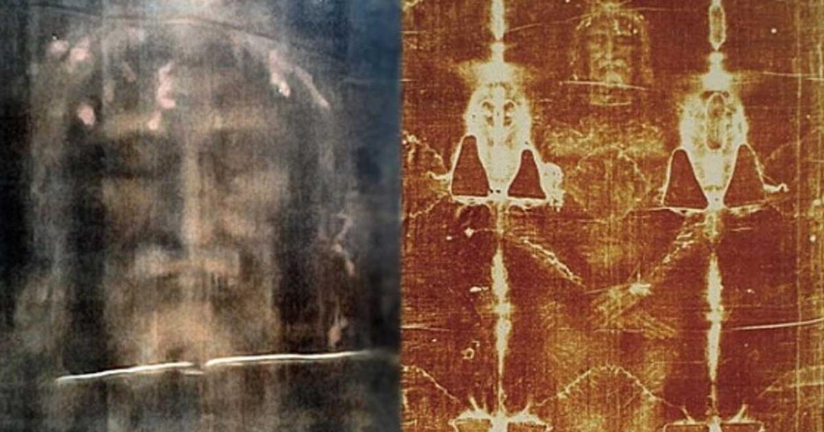The Shroud of Turin: modern, digitally processed image of the face on the cloth
