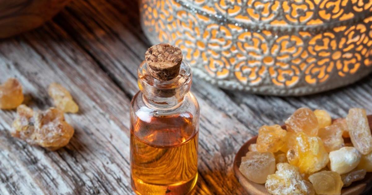 Frankincense resin and oil of the Boswellia tree.	 Source: Madeleine Steinbach/Adobe Stock