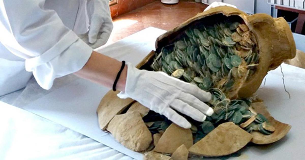 600 Kilos of 4th Century Roman Bronze Coins Discovered in Spain