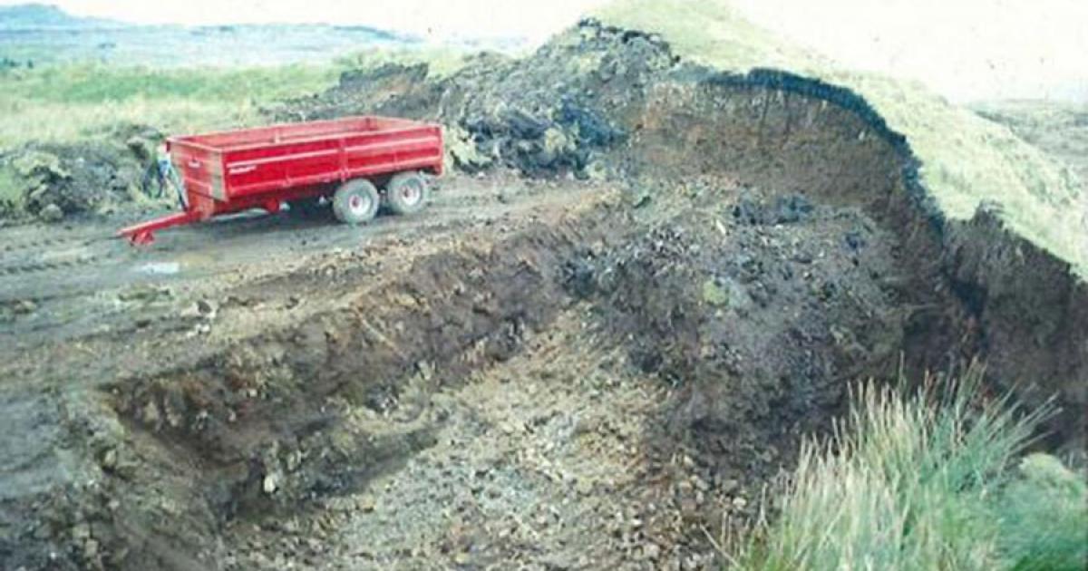 Part of the Upper Tote Cairn that has been destroyed by the landowner.	Source: Crown Office