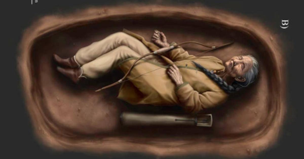 Illustration of the burial in Hungary