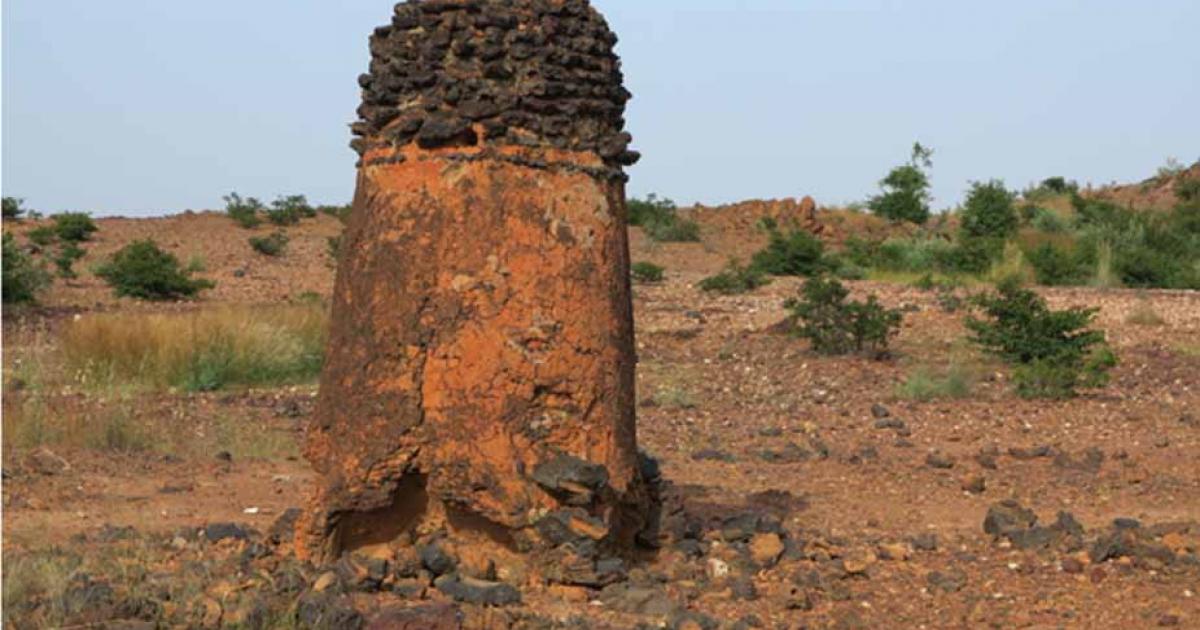 The UNESCO West-African Burkina Faso metallurgy site’s Tiwêga furnace, near Kaya. Source: Sébastien Moriset / © DSCPM/MCAT