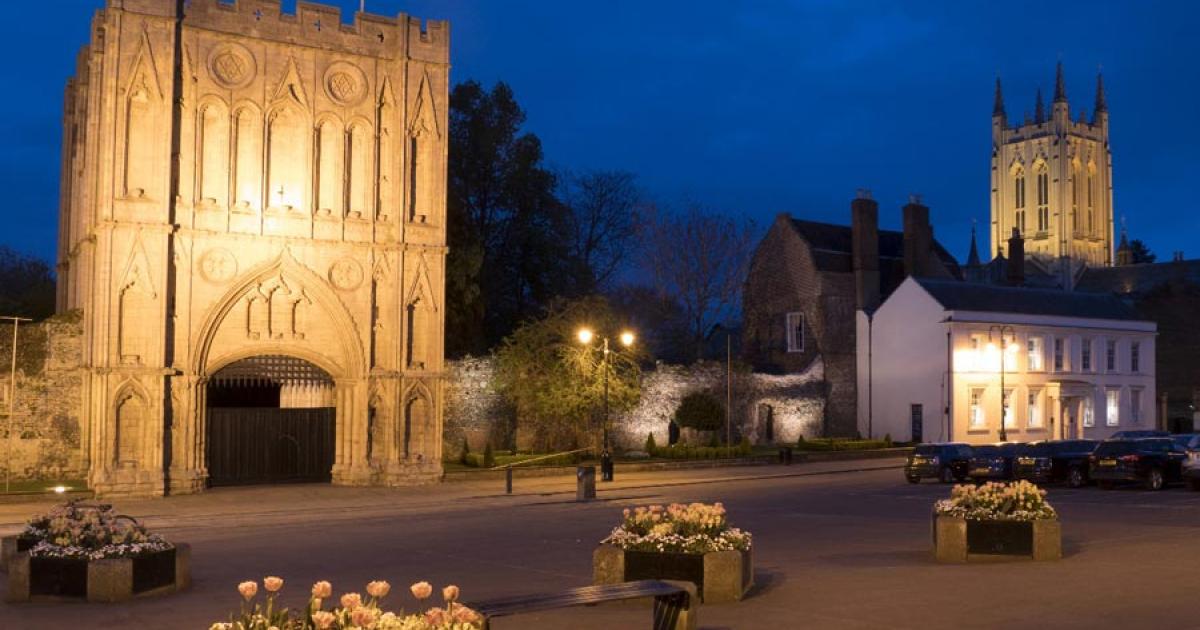 The gatehouse of Bury St Edmunds Abbey. Source: Charles / Adobe Stock.