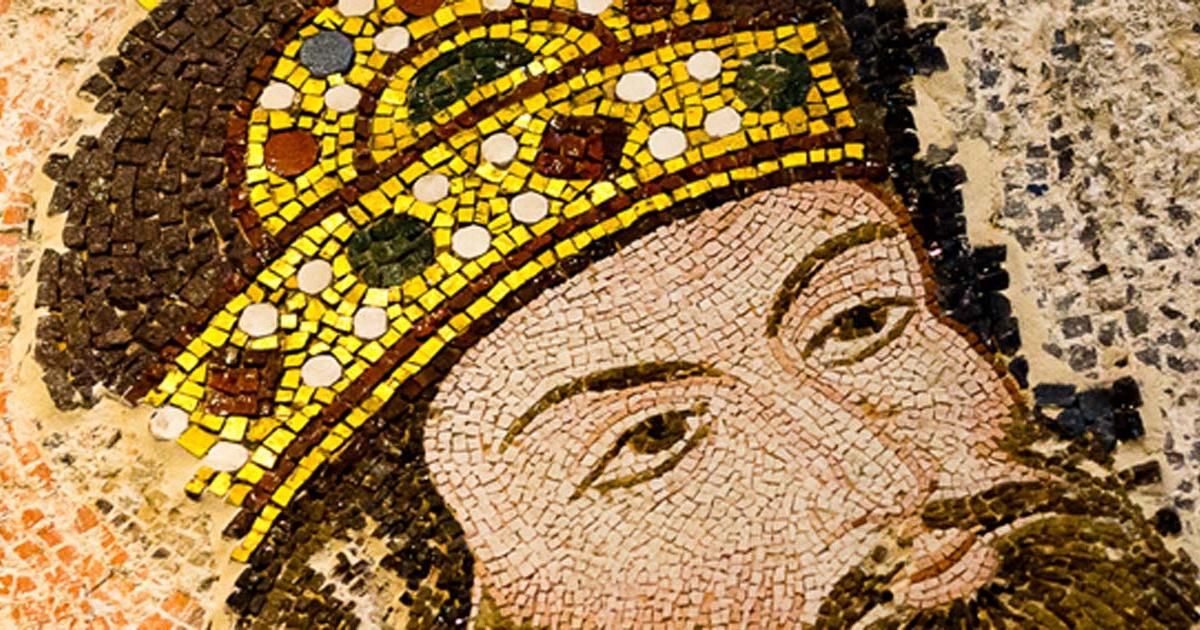 Mosaic of the Byzantine Emperor Isaac I Komnenos 