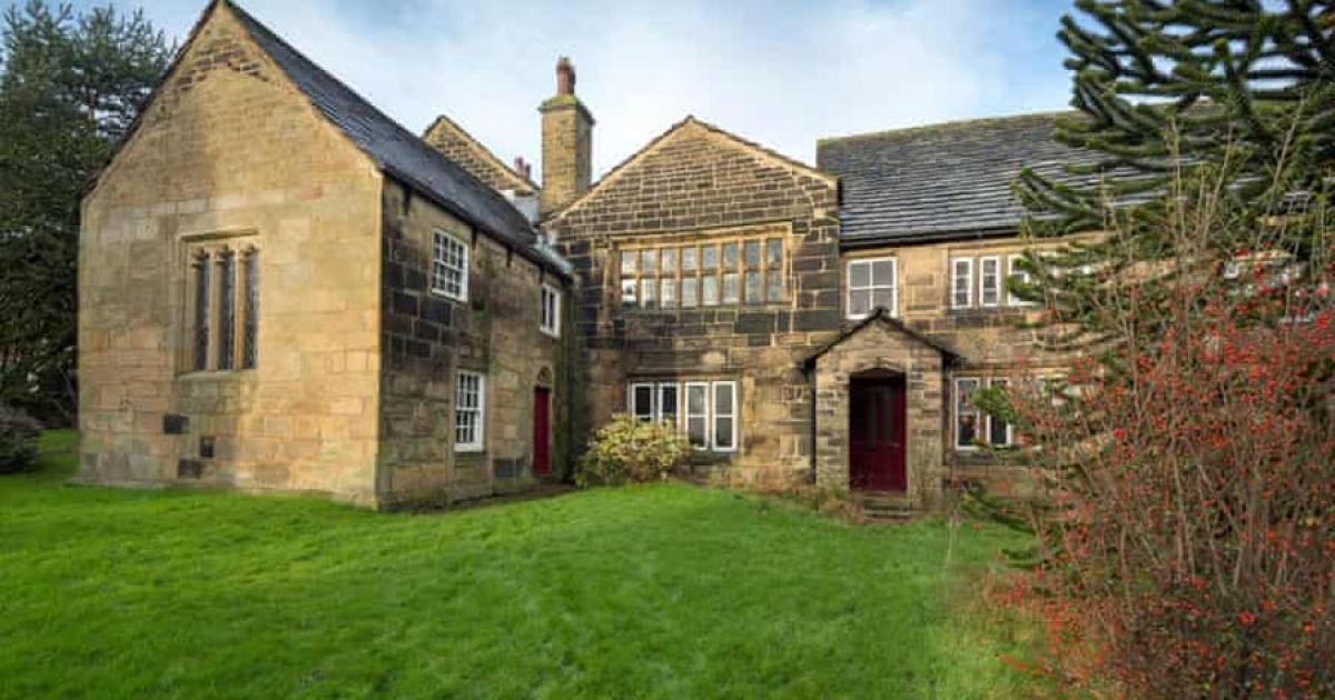 Calverley Old Hall, where the hidden room of Tudor paintings were found, as it looks today when viewed from the front garden. (John Miller / Landmark Trust)