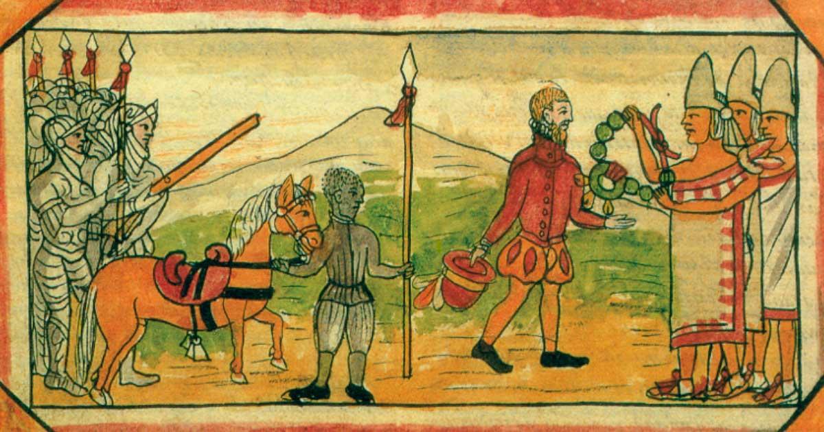 Colonial sources attest that Juan Cortés, slave of the soldier Juan Sedeño, was the first African registered in New Spain. He was part of the military consortium led by Hernán Cortés in 1519 (Bishop Diego Durán). Source: Arqueología Mexicana / Raices / Antiquity Publications Ltd