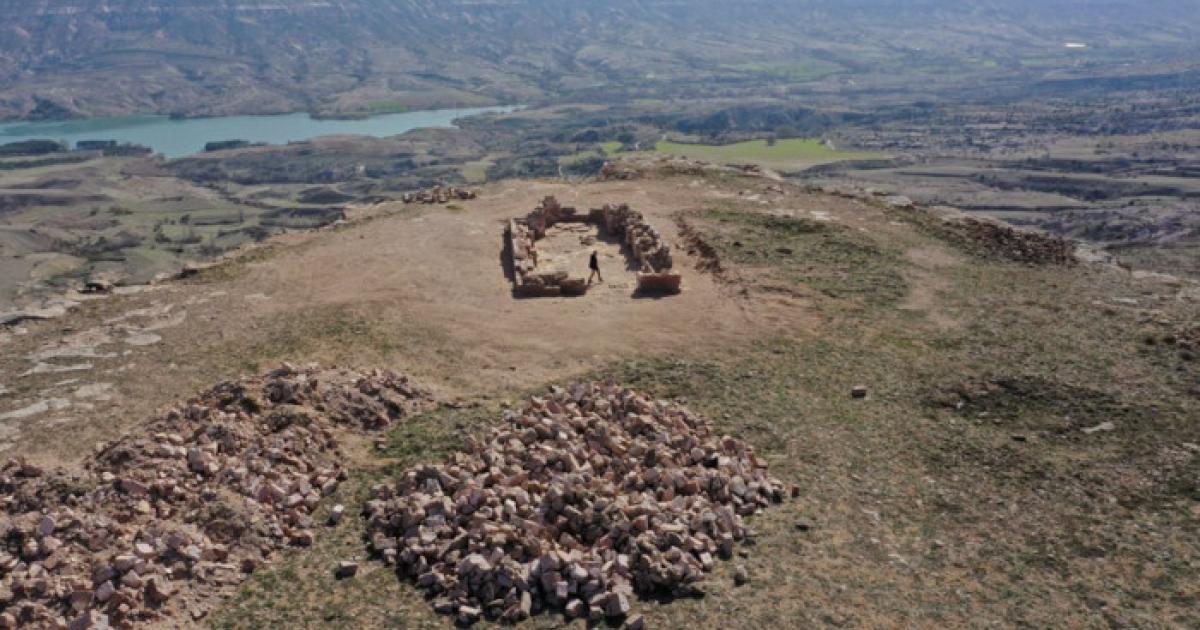 The religious building at the summit of Meryem Ana Mountain.