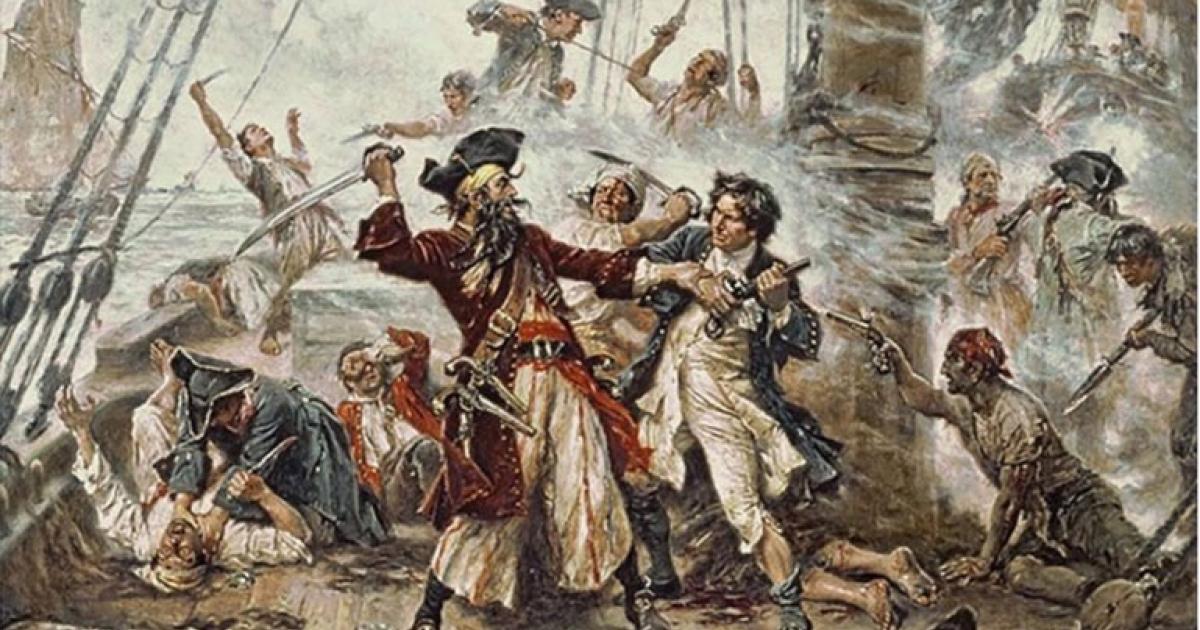 Capture of the Pirate, Blackbeard, 1718