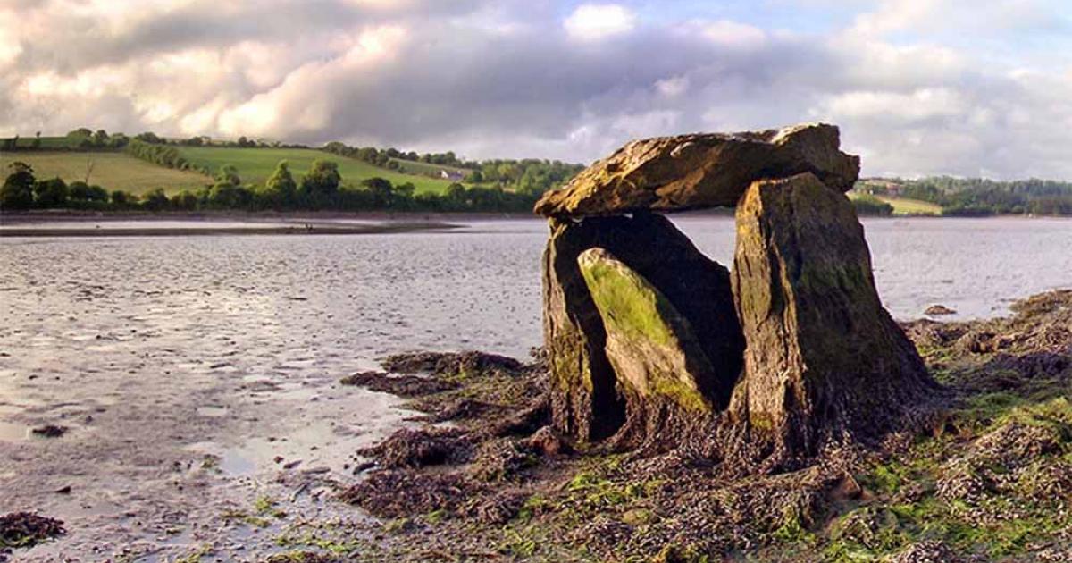 New research helped identify Carraig á Mhaistin, the Rostellan dolmen, more definitively as a Stone Age megalithic tomb.         Source: Howard Goldbaum / CC BY NC 4.0
