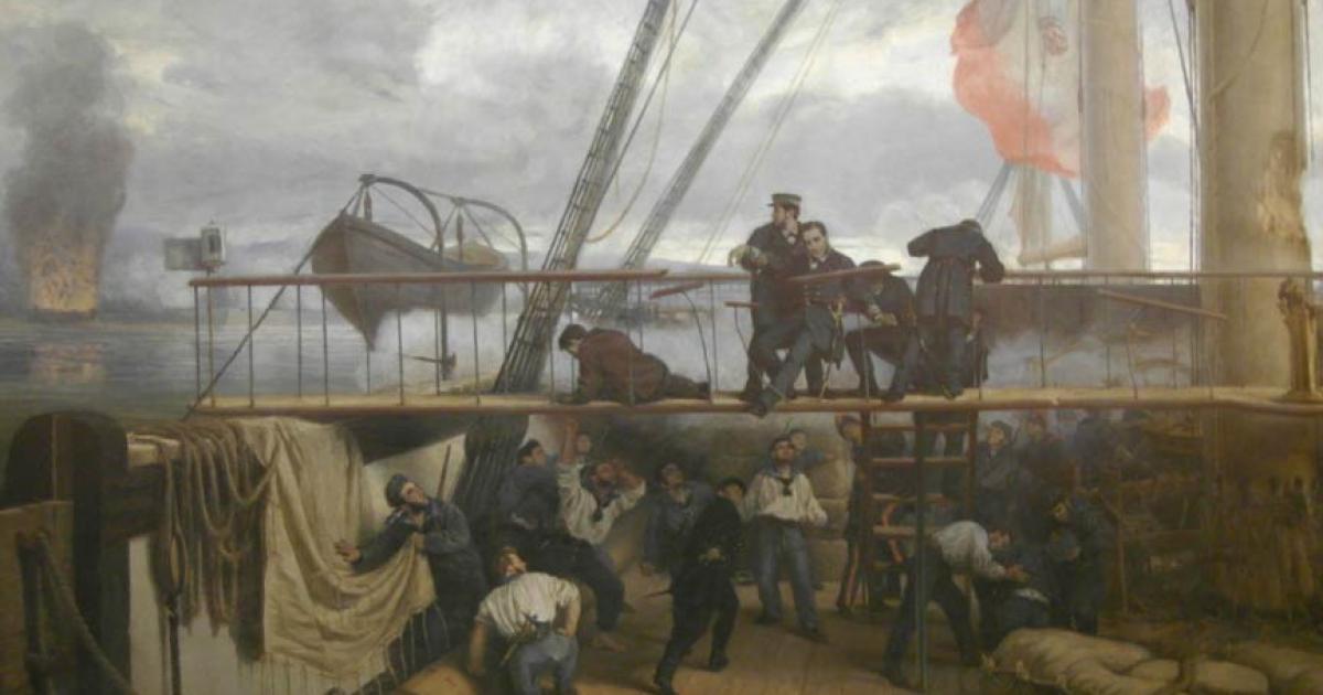 The fall of Casto Méndez Núñez in May 2nd, 1866 
