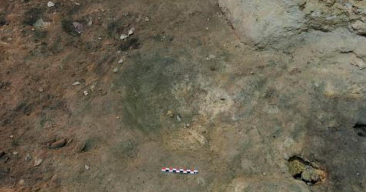 The concave hole found in the Catalonia cave