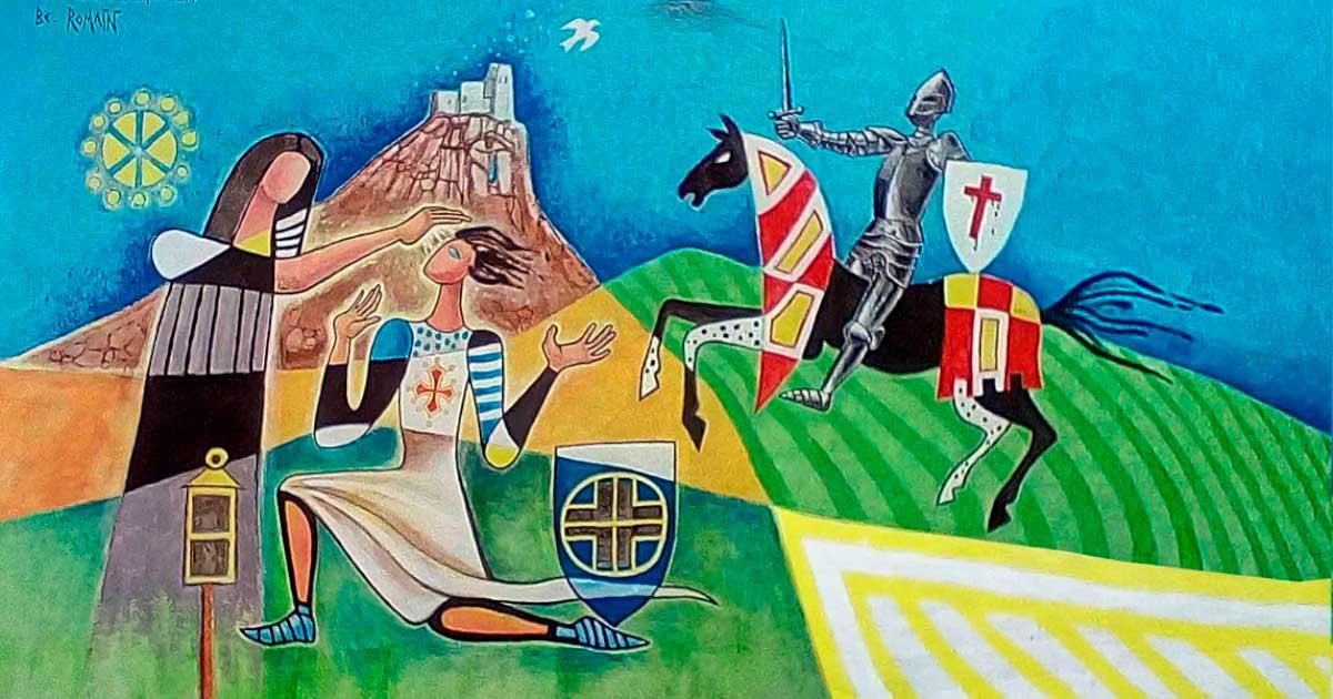 Les Cathares, painting by Bernard Romain. Source: Public Domain