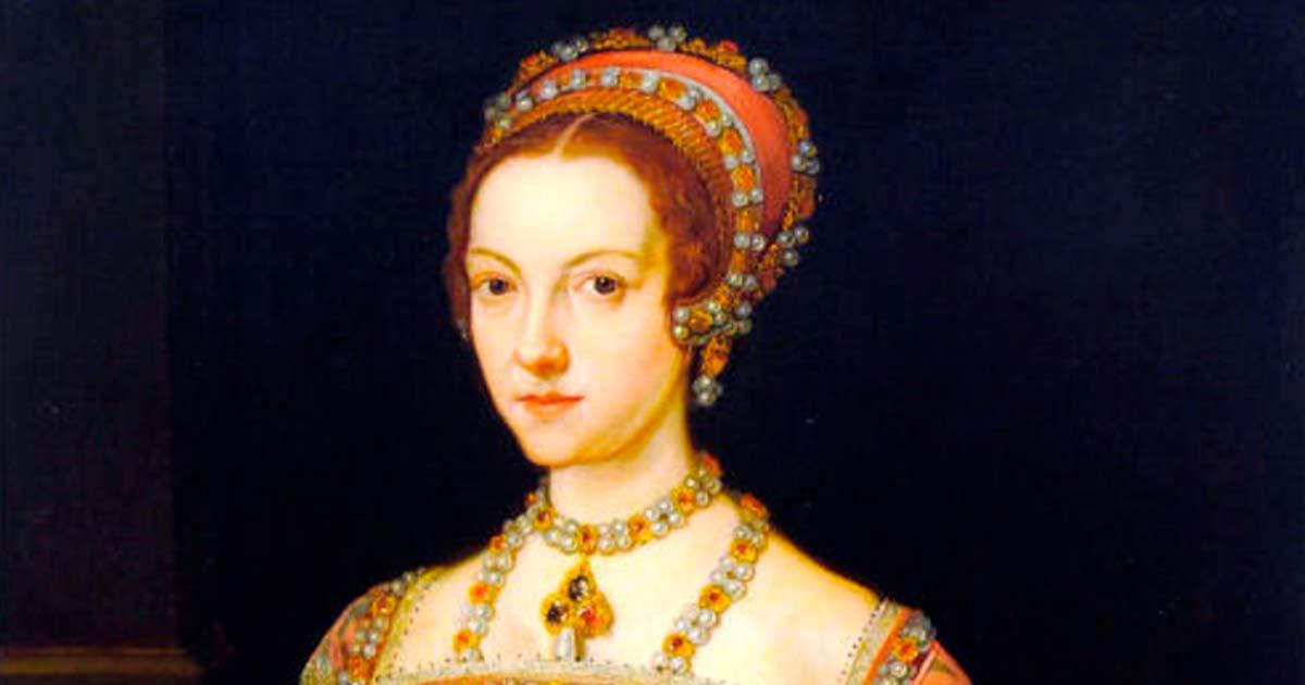Catherine Parr portrait-sixth wife of King Henry VIII Tudor of England.	Source: National Portrait Gallery/ Public Domain