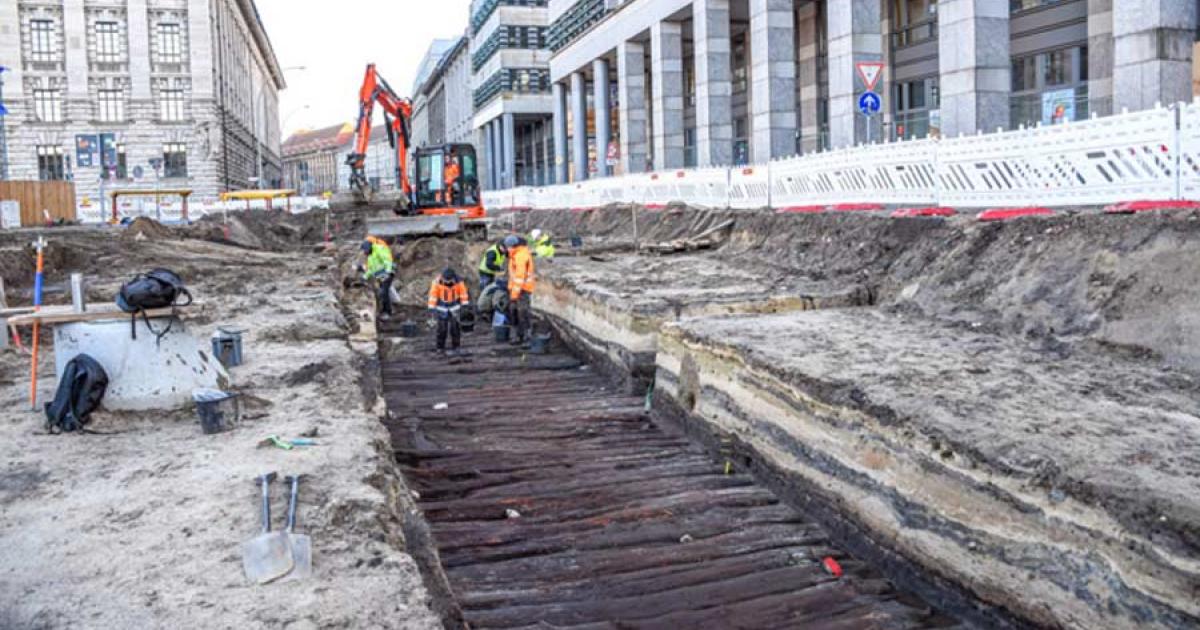 The causeway found on Berlin is remarkably well preserved. Source: Morgenpost. 