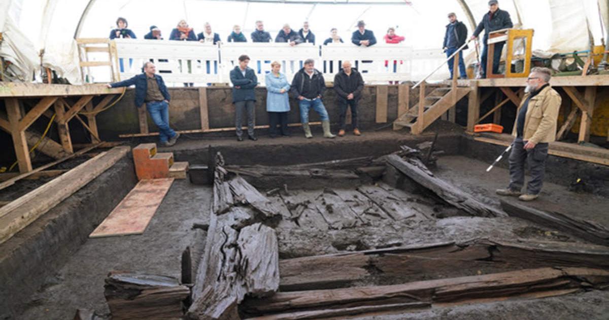 Presentation of the Early Celtic Burial Chamber, Riedlingen, Germany