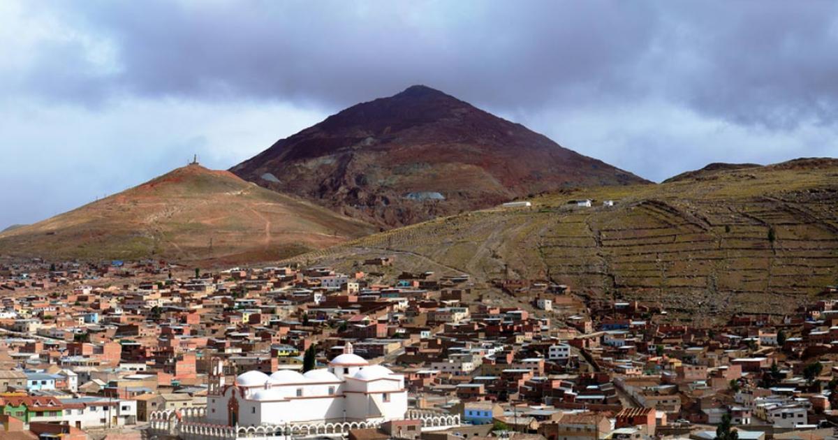 View of Rich Hill (Cerro Rico). 