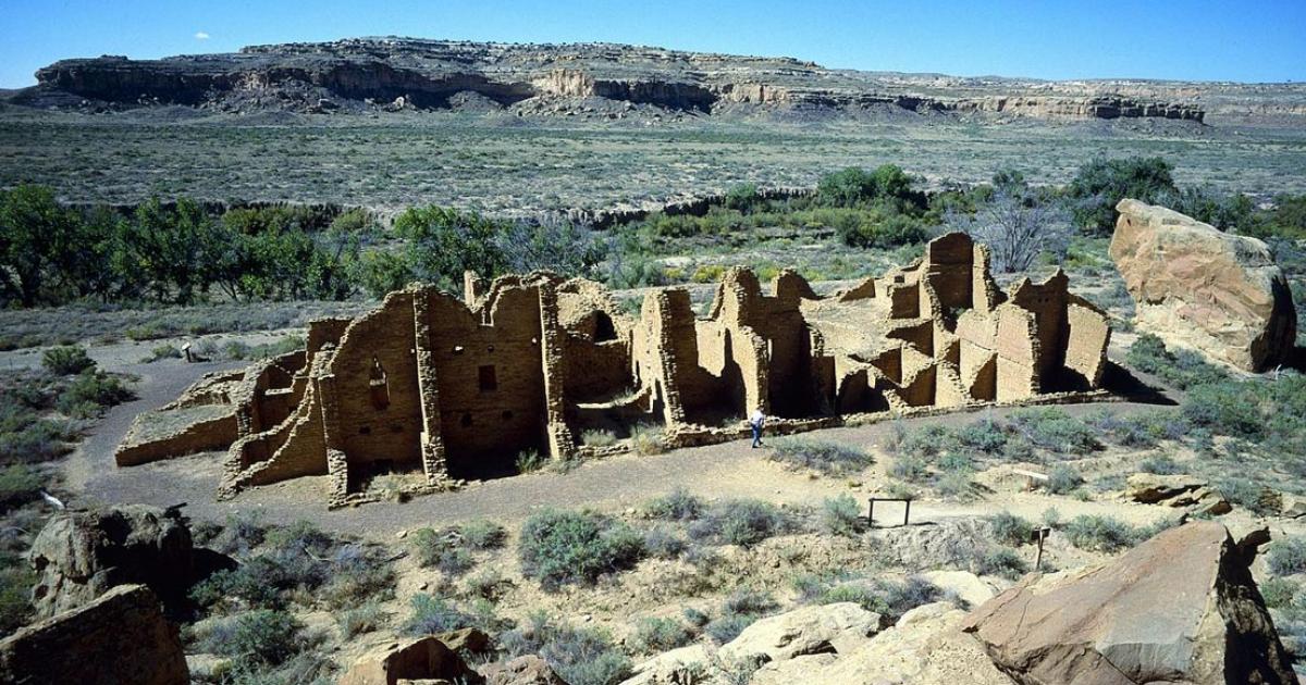 Some of the Chaco Canyon ruins are still standing