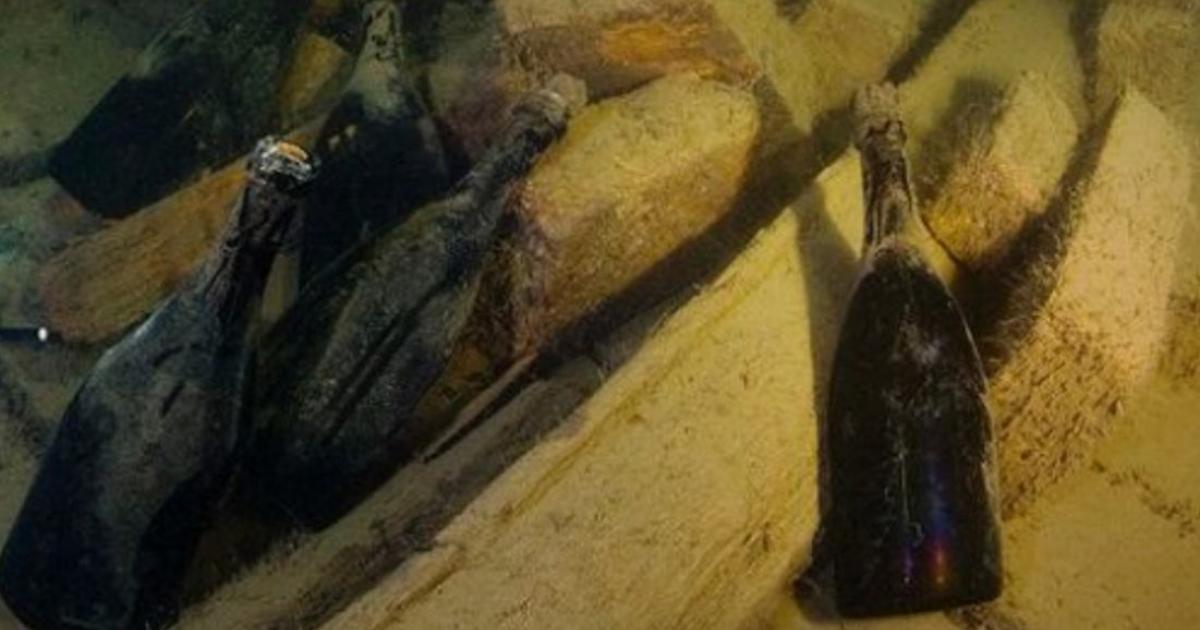 170-Year-Old Champagne Found in Shipwreck