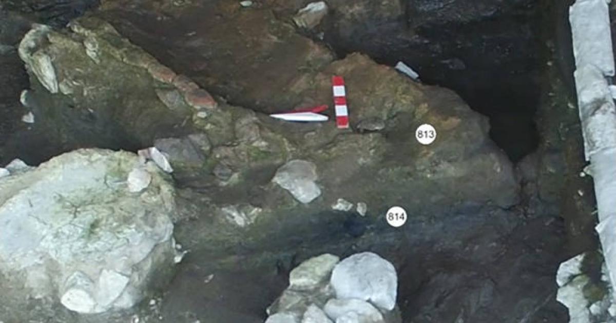 İnönü Cave archaeological excavation site in Turkey's Zonguldak province. 