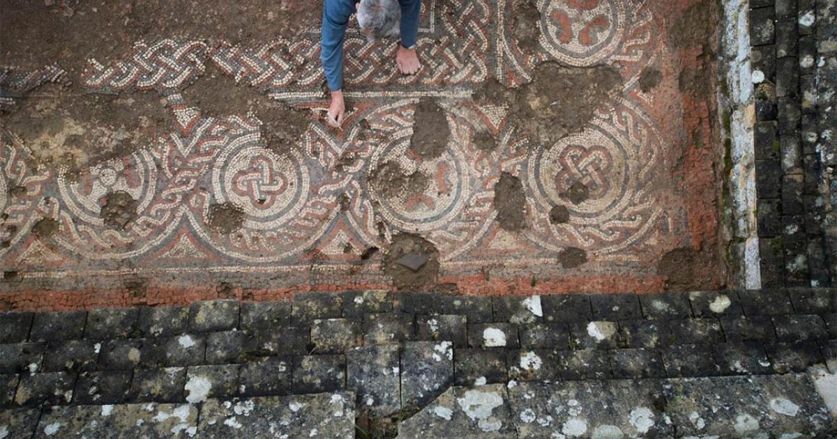 New Date for Chedworth Roman Villa Mosaic Changes English History