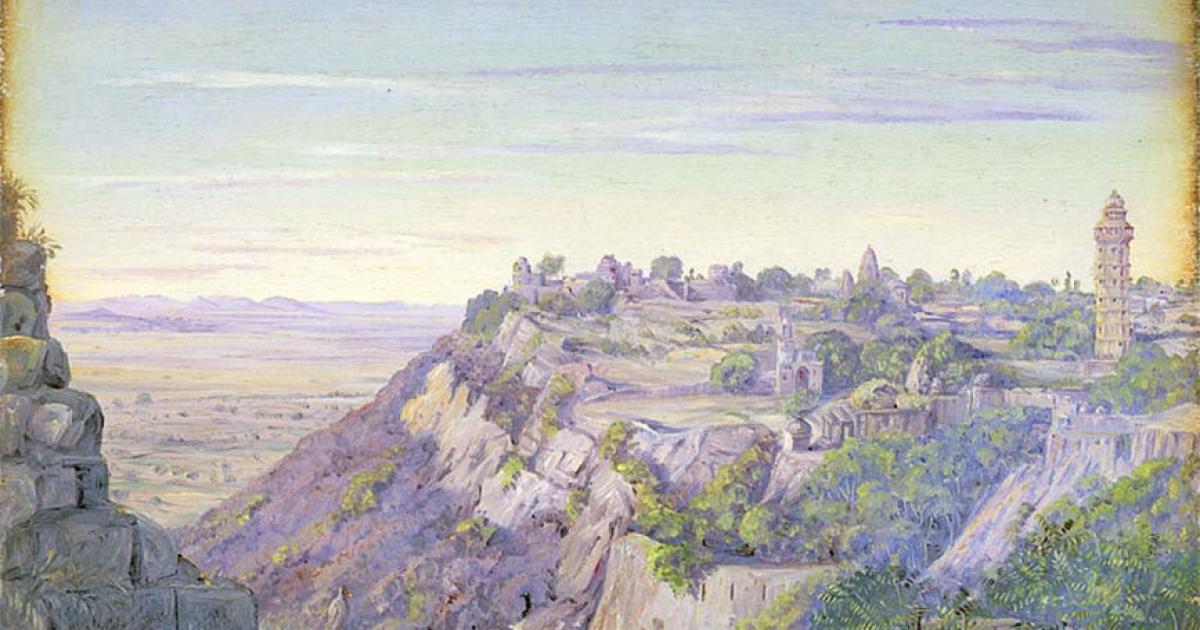 Chittorgarh Fort, in Rajasthan, has been the backdrop for centuries of power struggles. Source: Public domain