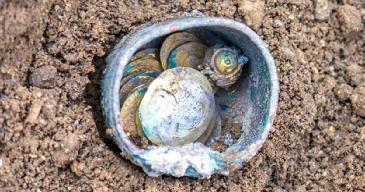 The rare hoard, which includes Christian coins, has been linked to "one of the most dramatic events in the history of Caesarea." 
