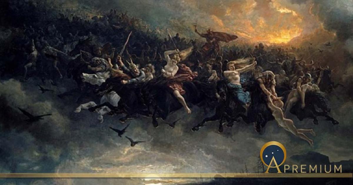 The Wild Hunt of Odin by Peter Nicolai Arbo (1872) (Public Domain)