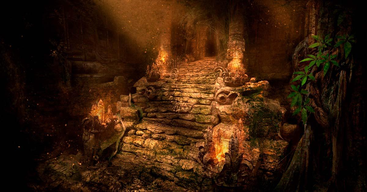 Representational image of the ruins of the lost City of Caesars in an overgrown jungle. Source: warmtail / Adobe Stock 
