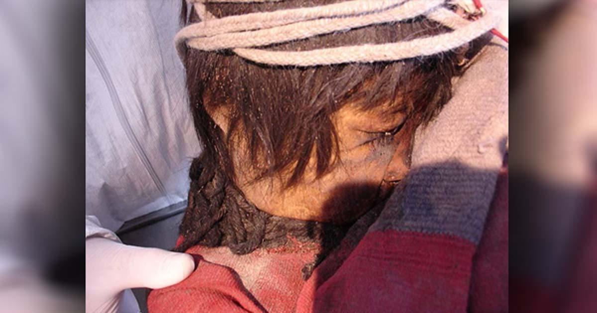 Llullaillaco boy’s mummy in Salta Province, Argentina.