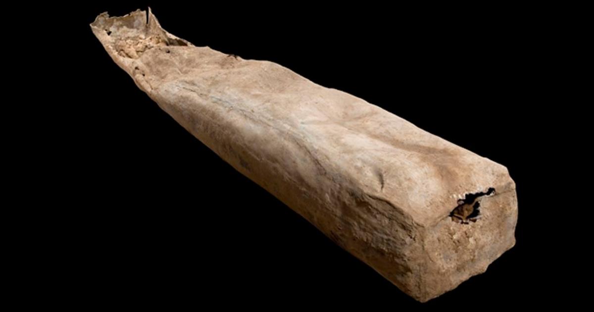 Unique lead coffin found under a parking lot in Leicester, England has been opened to reveal the skeleton of an unknown elderly woman. 
