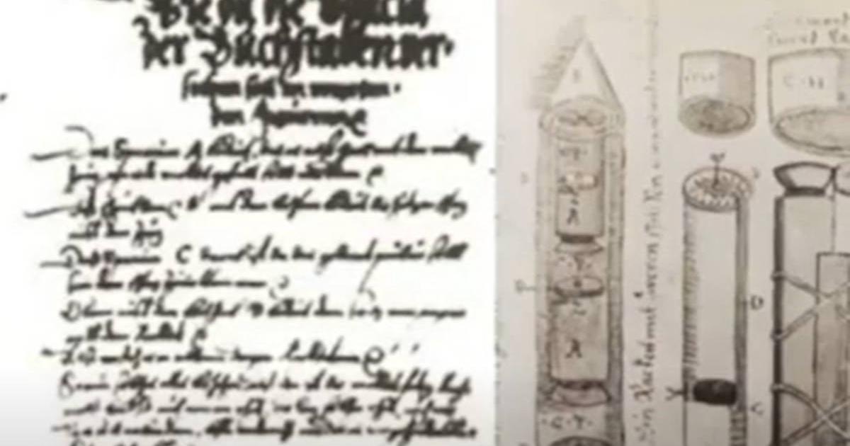 Conrad Hass manuscript rocket description page.